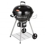 VEVOR Parrilla de carbón hervidor de 22 pulgadas, parrilla premium con ruedas, rejilla y cubierta, tapa esmaltada de porcelana y brasero con termómetro deslizable para recoger cenizas para barbacoa, camping, picnic, patio y patio trasero