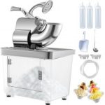 VEVOR Picadora de hielo Maquina de hielo Cono de nieve de alta resistencia con doble cuchilla acero inoxidable máquina de margarita para restaurantes
