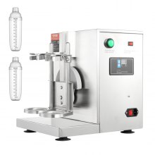 VEVOR Máquina para hacer batidos, máquina mezcladora de té con leche comercial de 120 W, máquina mezcladora de batidos de doble cabezal, licuadora de batidos ajustable de 0 a 180 s, con taza de PC de 1 L, para tienda de té con leche
