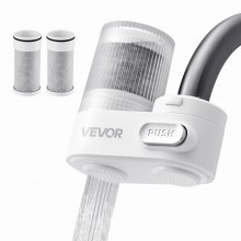 Purificador de agua para fregadero de cocina, color blanco, vertical, con filtro de agua para grifo